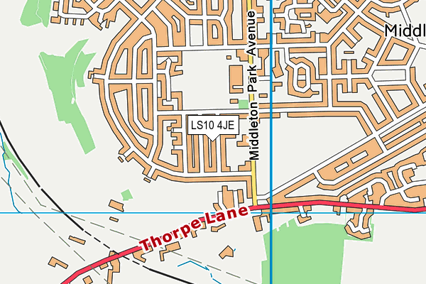 LS10 4JE map - OS VectorMap District (Ordnance Survey)