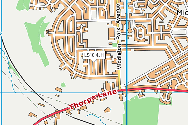 LS10 4JH map - OS VectorMap District (Ordnance Survey)
