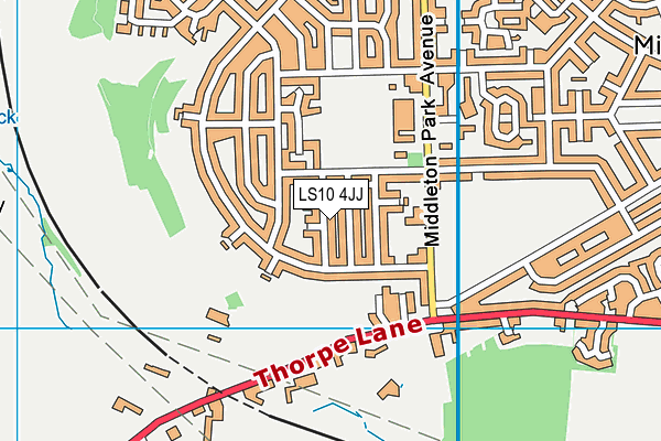LS10 4JJ map - OS VectorMap District (Ordnance Survey)