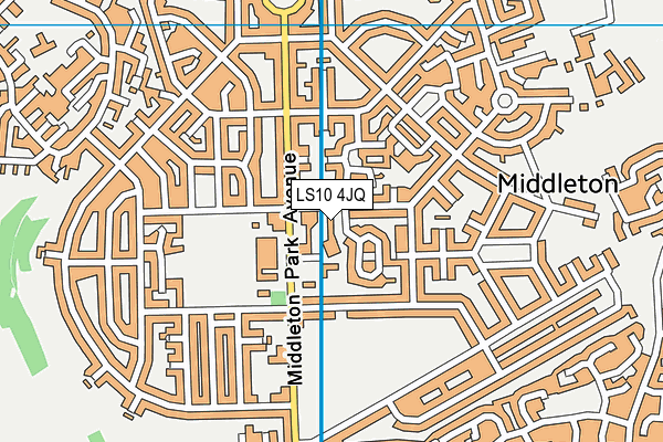 LS10 4JQ map - OS VectorMap District (Ordnance Survey)