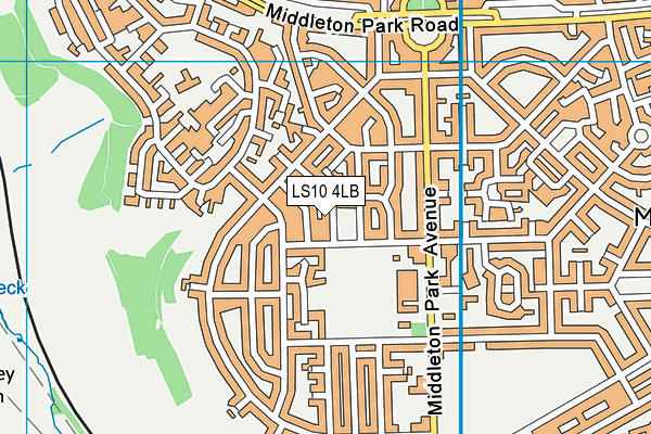 LS10 4LB map - OS VectorMap District (Ordnance Survey)