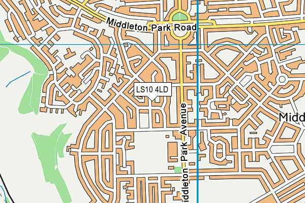 LS10 4LD map - OS VectorMap District (Ordnance Survey)