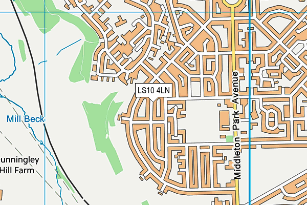 LS10 4LN map - OS VectorMap District (Ordnance Survey)