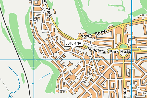 LS10 4NA map - OS VectorMap District (Ordnance Survey)