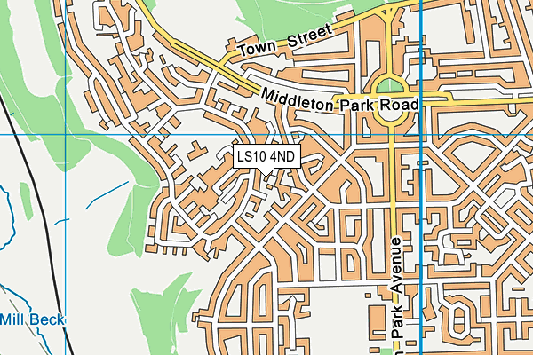 LS10 4ND map - OS VectorMap District (Ordnance Survey)