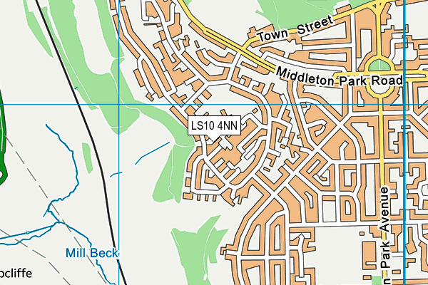 LS10 4NN map - OS VectorMap District (Ordnance Survey)