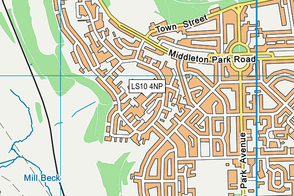 LS10 4NP map - OS VectorMap District (Ordnance Survey)