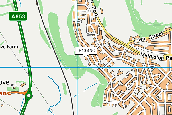 LS10 4NQ map - OS VectorMap District (Ordnance Survey)