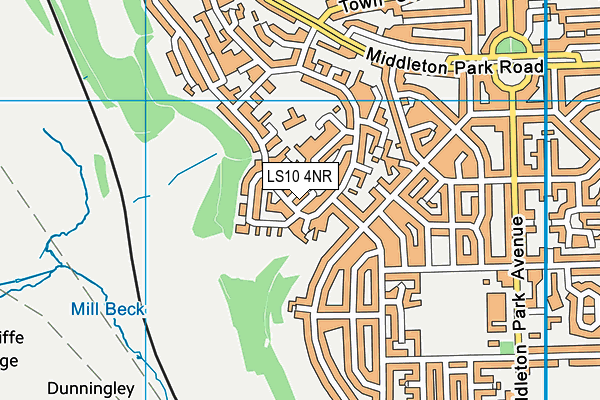LS10 4NR map - OS VectorMap District (Ordnance Survey)