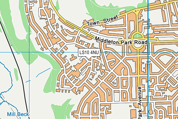 Westwood Primary School map (LS10 4NU) - OS VectorMap District (Ordnance Survey)