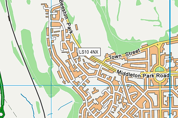 LS10 4NX map - OS VectorMap District (Ordnance Survey)