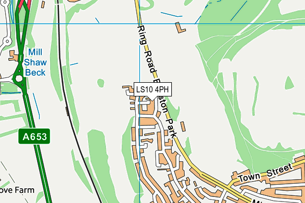 LS10 4PH map - OS VectorMap District (Ordnance Survey)