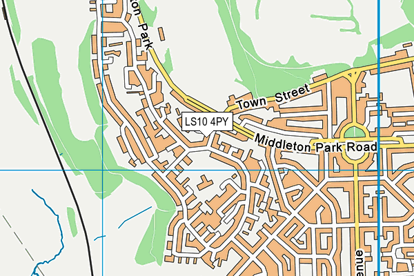 LS10 4PY map - OS VectorMap District (Ordnance Survey)