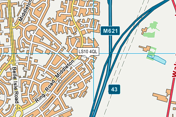 LS10 4QL map - OS VectorMap District (Ordnance Survey)