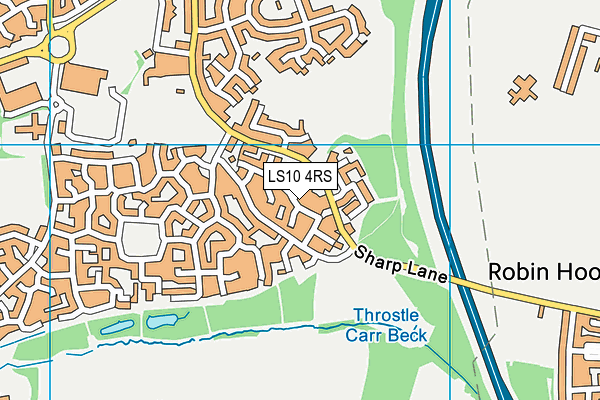 LS10 4RS map - OS VectorMap District (Ordnance Survey)