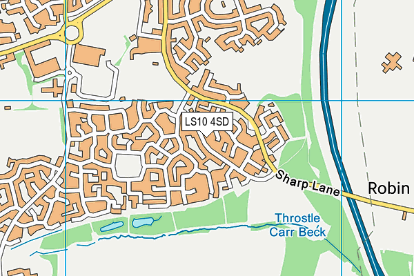 LS10 4SD map - OS VectorMap District (Ordnance Survey)