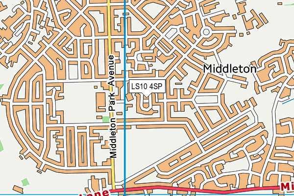 LS10 4SP map - OS VectorMap District (Ordnance Survey)