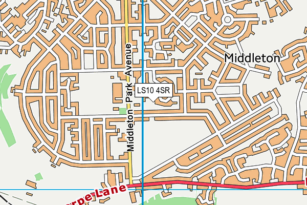 LS10 4SR map - OS VectorMap District (Ordnance Survey)