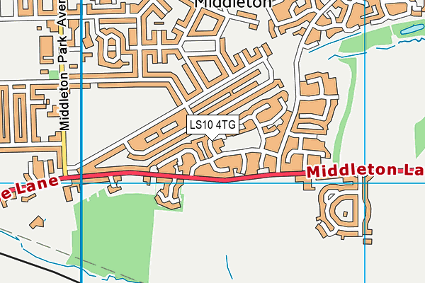 LS10 4TG map - OS VectorMap District (Ordnance Survey)