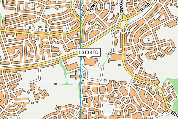 LS10 4TQ map - OS VectorMap District (Ordnance Survey)