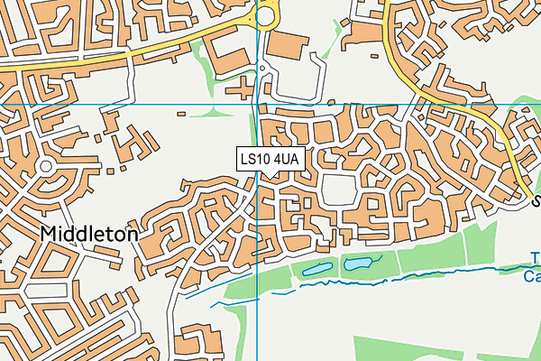 LS10 4UA map - OS VectorMap District (Ordnance Survey)