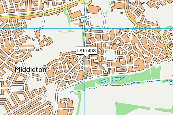LS10 4US map - OS VectorMap District (Ordnance Survey)