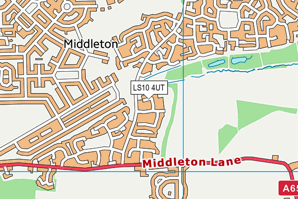 LS10 4UT map - OS VectorMap District (Ordnance Survey)