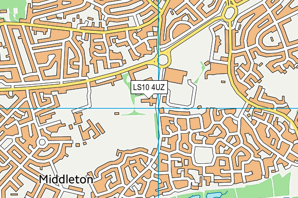 Cockburn Laurence Calvert Academy map (LS10 4UZ) - OS VectorMap District (Ordnance Survey)