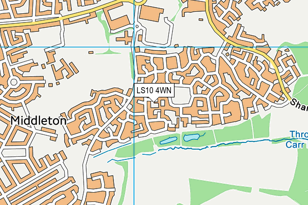 LS10 4WN map - OS VectorMap District (Ordnance Survey)