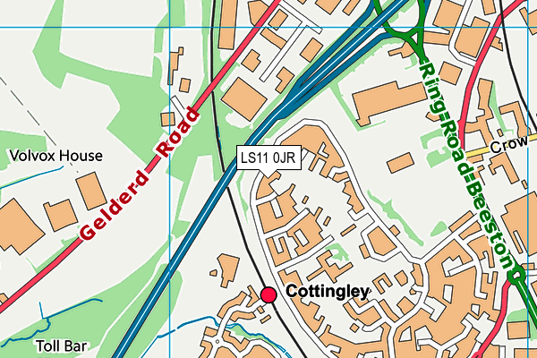 LS11 0JR map - OS VectorMap District (Ordnance Survey)