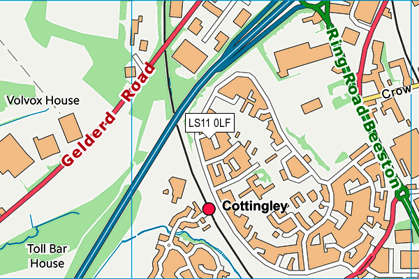 LS11 0LF map - OS VectorMap District (Ordnance Survey)