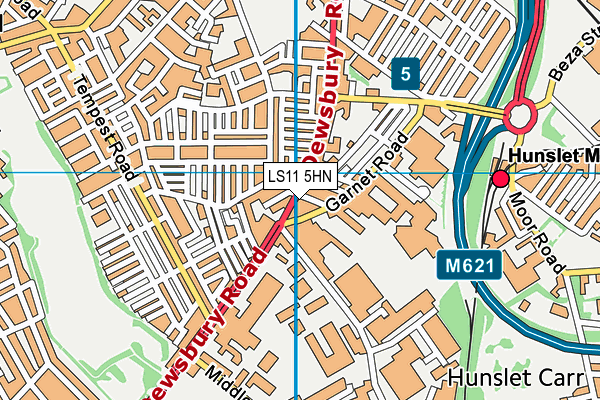 LS11 5HN map - OS VectorMap District (Ordnance Survey)