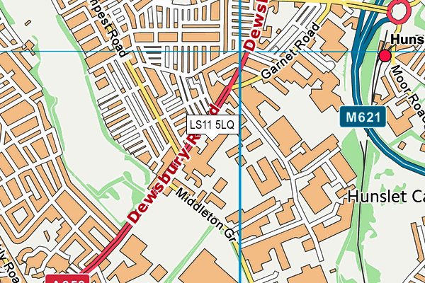 LS11 5LQ map - OS VectorMap District (Ordnance Survey)