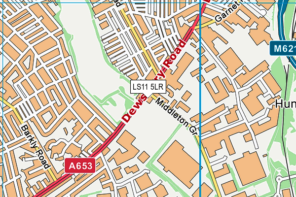 LS11 5LR map - OS VectorMap District (Ordnance Survey)