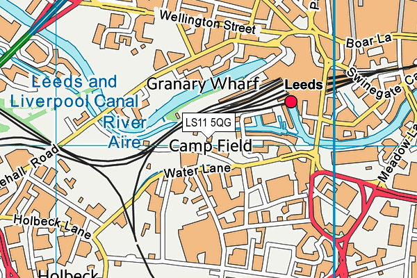 LS11 5QG map - OS VectorMap District (Ordnance Survey)