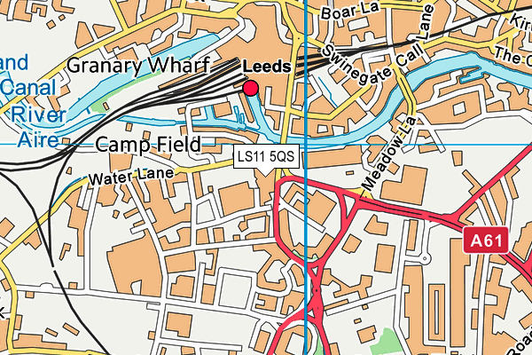 Anytime Fitness (Leeds) map (LS11 5QS) - OS VectorMap District (Ordnance Survey)
