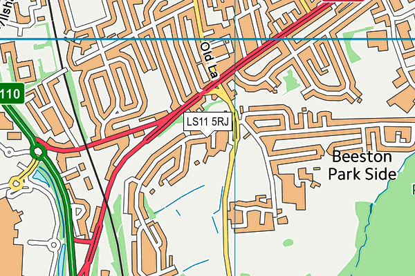 LS11 5RJ map - OS VectorMap District (Ordnance Survey)