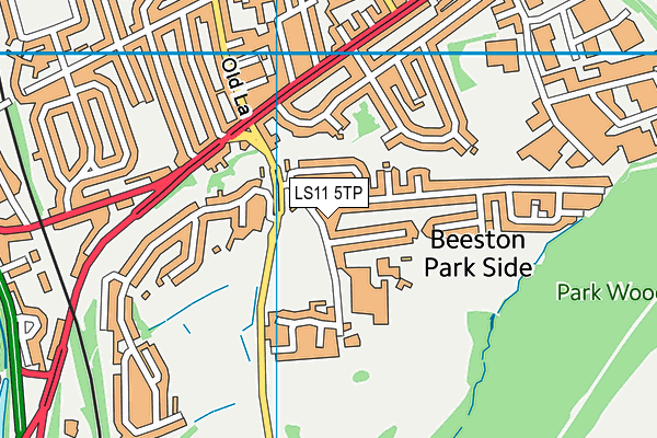 LS11 5TP map - OS VectorMap District (Ordnance Survey)