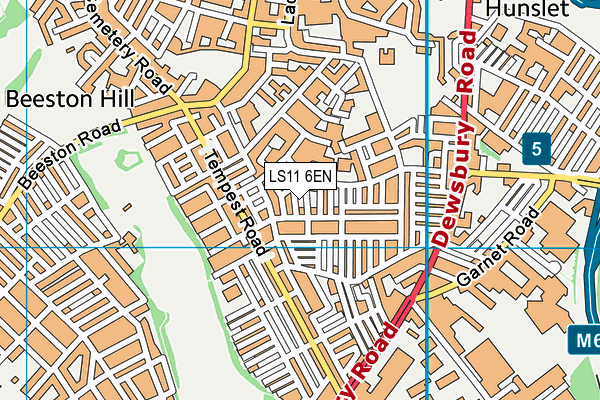 LS11 6EN map - OS VectorMap District (Ordnance Survey)
