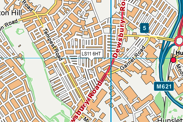 LS11 6HT map - OS VectorMap District (Ordnance Survey)