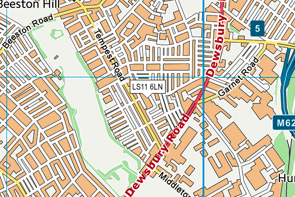 LS11 6LN map - OS VectorMap District (Ordnance Survey)