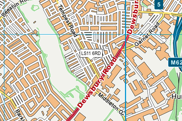 LS11 6RD map - OS VectorMap District (Ordnance Survey)