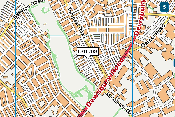 Park View Primary Academy map (LS11 7DG) - OS VectorMap District (Ordnance Survey)