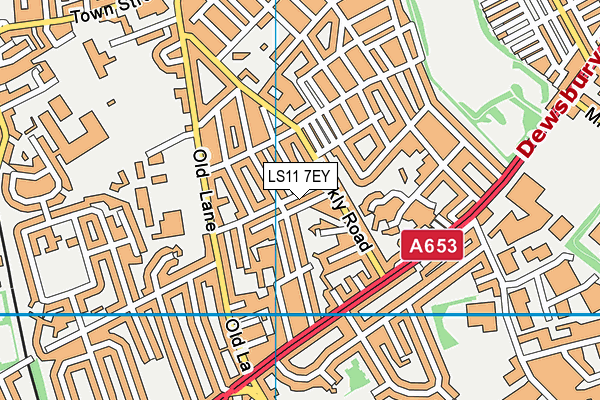 LS11 7EY map - OS VectorMap District (Ordnance Survey)