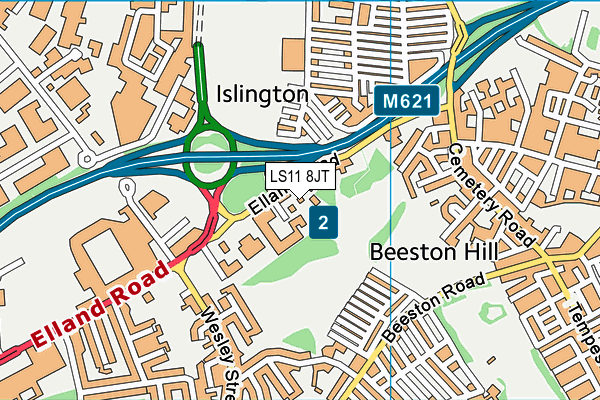 Future Horizons Leeds Ltd map (LS11 8JT) - OS VectorMap District (Ordnance Survey)