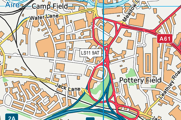 Clayton Hotel Leeds map (LS11 9AT) - OS VectorMap District (Ordnance Survey)
