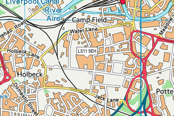 LS11 9EH map - OS VectorMap District (Ordnance Survey)