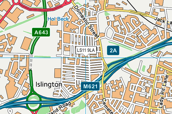 Ingram Road Primary School map (LS11 9LA) - OS VectorMap District (Ordnance Survey)