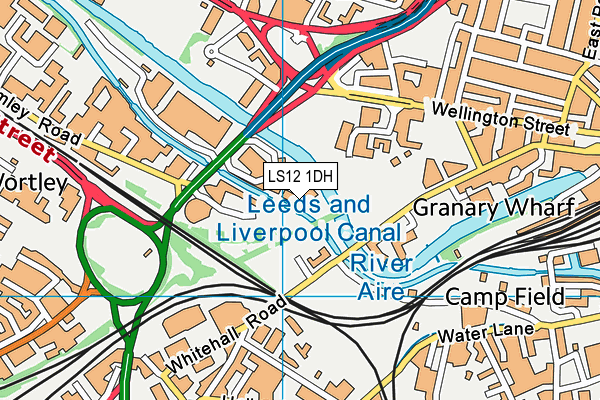 LS12 1DH map - OS VectorMap District (Ordnance Survey)
