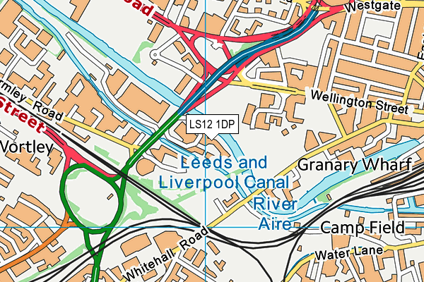 LS12 1DP map - OS VectorMap District (Ordnance Survey)